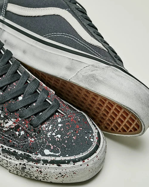 Vans Premium LX Old Skool 36 Paint Splatter in Charcoal Grey